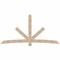 Ekena Millwork Alberta Smooth Timber Gable Bracket, Douglas Fir, 108"W x 54"H x 3 1/2"D x 5 1/2"F, 12/12 Pitch GBW108X54X0406ALB00SDF - alternate 1